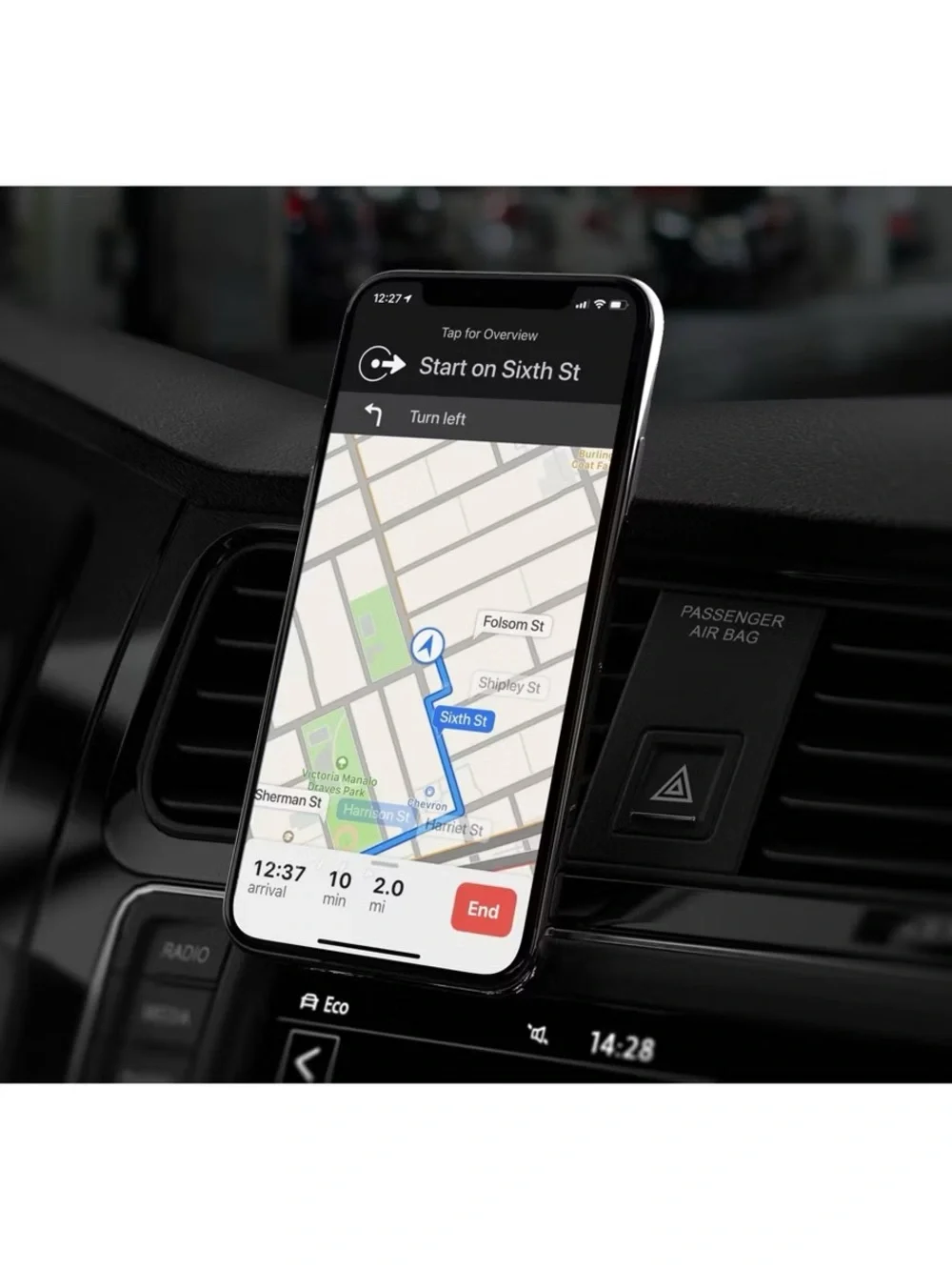 PopSocket Car Vent Phone Mount Holder Black